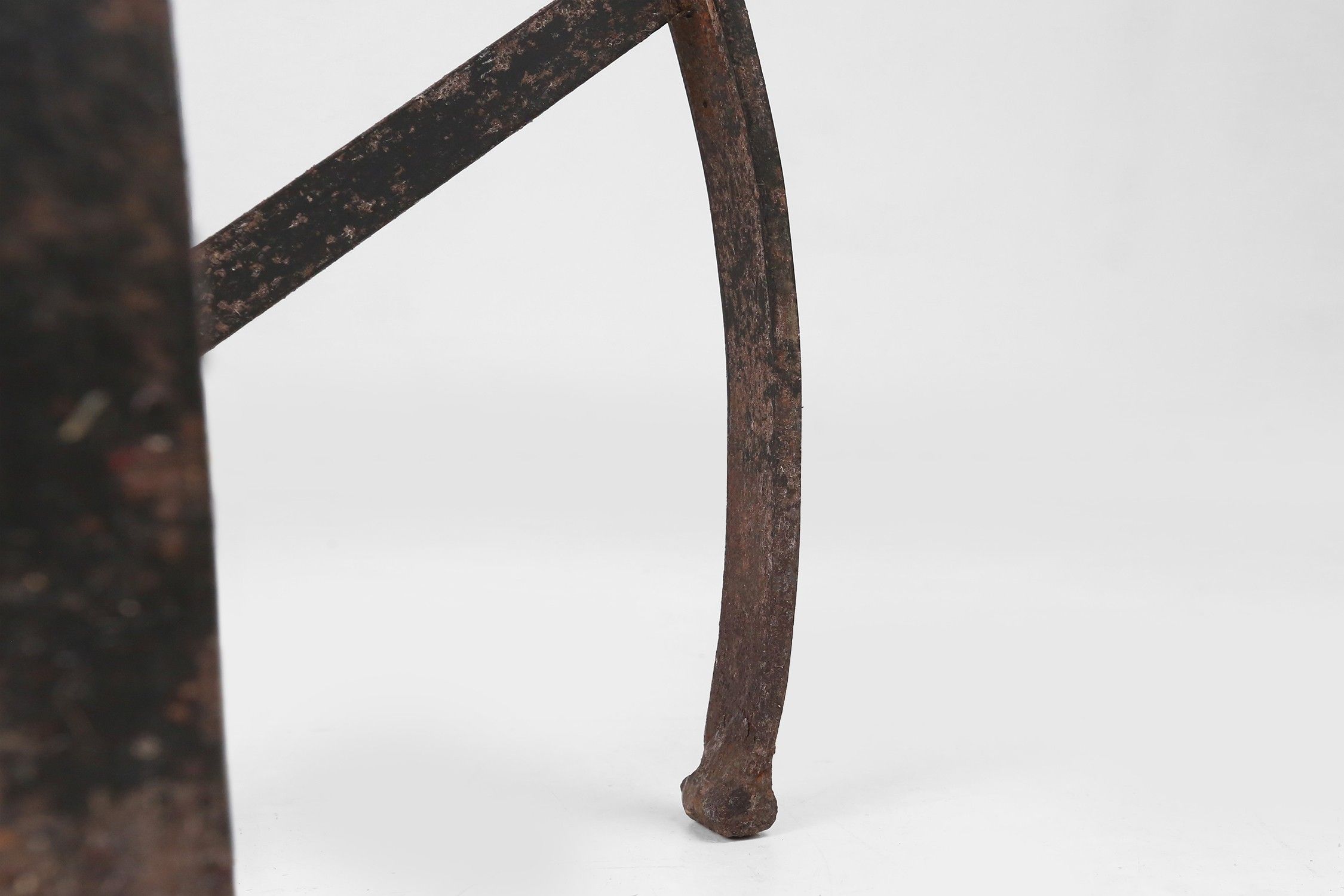 Set of 2 Industrial Black Metal Stools with Frame, France, 1920sthumbnail